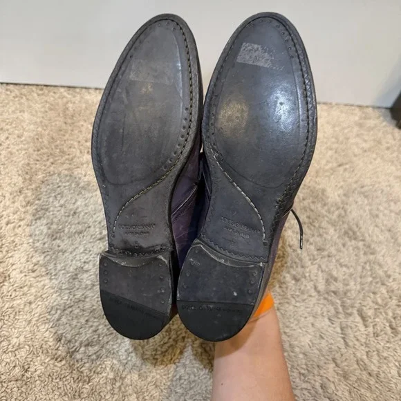 Dolce & Gabbana Shoes Mens Size 5 Leather Dress Lace Up Made In Italy Formal - Picture 6 of 9